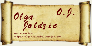 Olga Joldžić vizit kartica